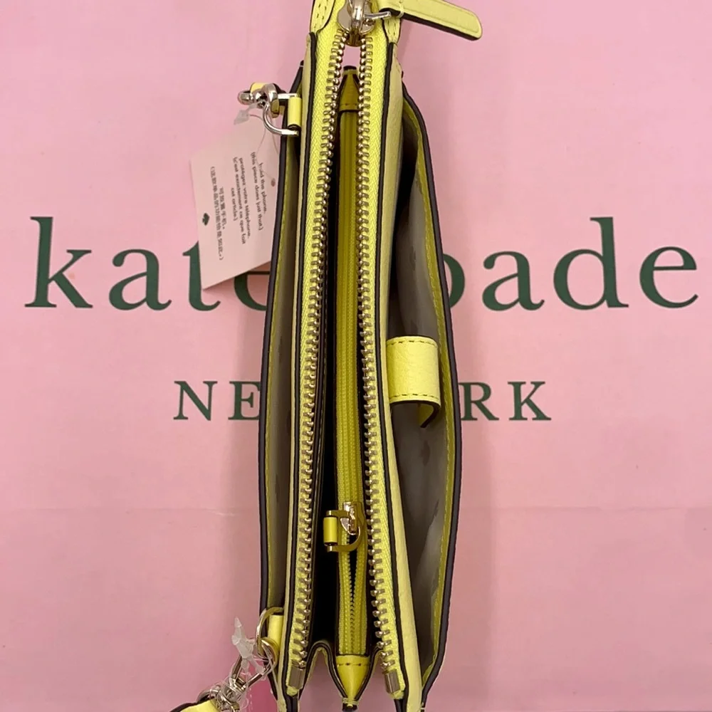 KATE SPADE JACKSON SMALL TAB CROSSBODY LIMELIGHT - Picture 12 of 16